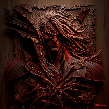 3D model Alucard FROM the antihero of the manga Hellsing (STL)